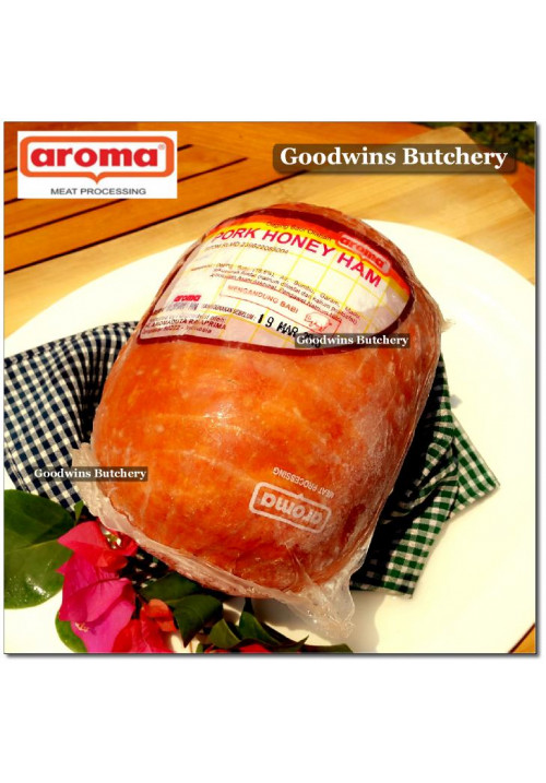 Aroma Bali frozen pork HAM HONEY whole cuts +/- 2 kg/pc (price/kg) PREORDER